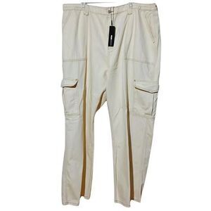 Stylish Cargo Pants - Beige Utility Trousers size 22 Tall